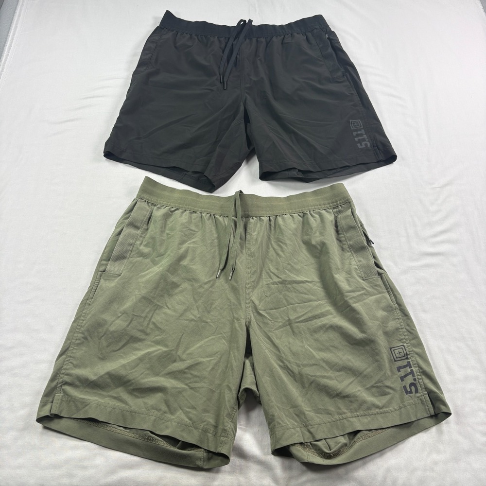 5.11 Tactical Shorts Lot of 2 Mens Large Athletic Gym Training Performance Run